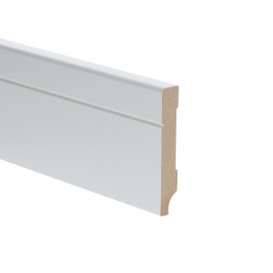 Tijdloze plint 70×12 Wit Voorgelakt RAL 9010